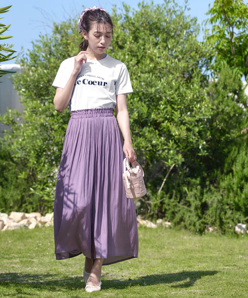 【アウトレット】シンプルロゴプリントTシャツ