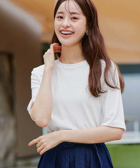 【アウトレット】刺繍ロゴカットソーTシャツ