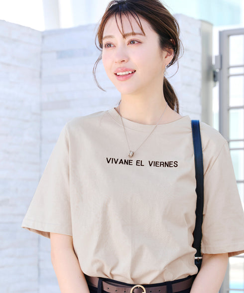 【アウトレット】刺繍ロゴシンプルTシャツ