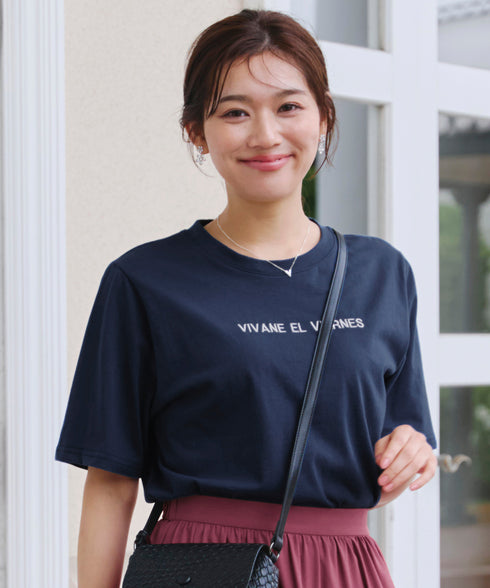 【アウトレット】刺繍ロゴシンプルTシャツ