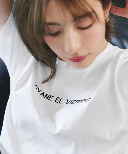 【アウトレット】刺繍ロゴシンプルTシャツ