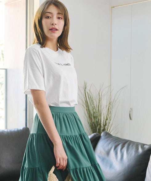 【アウトレット】刺繍ロゴシンプルTシャツ
