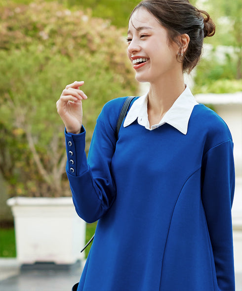 【クリアランスセール / ふわもち美すふれ】フレアシルエットカットソー