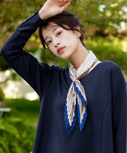 【クリアランスセール / ふわもち美すふれ】フレアシルエットカットソー