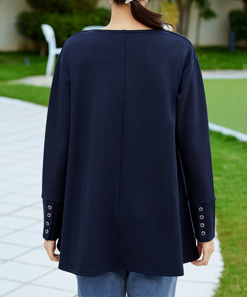 【クリアランスセール / ふわもち美すふれ】フレアシルエットカットソー