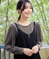 ベロアチュールカットソートップス