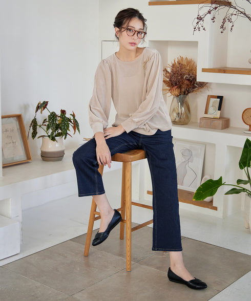 ベロアチュールカットソートップス