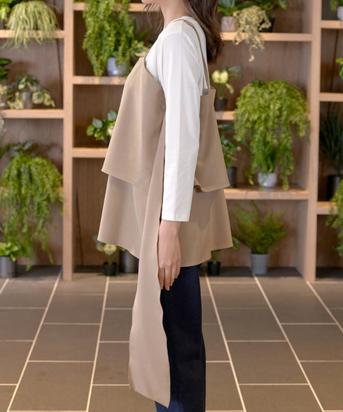 リボンキャミドッキングカットソートップス