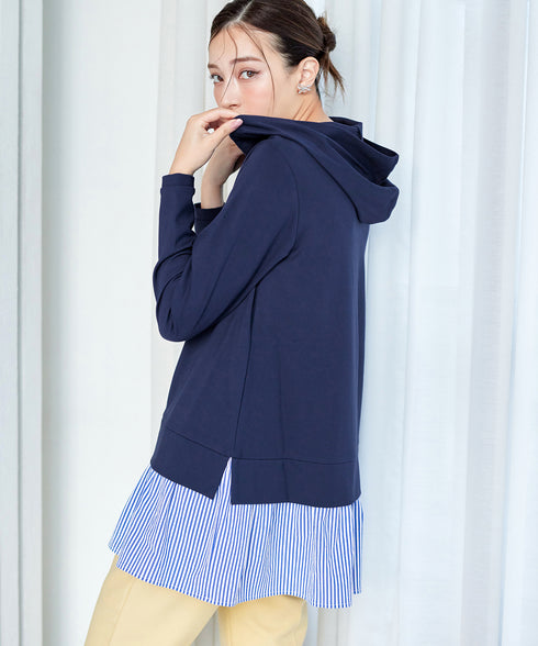 【クリアランスセール】ポンチドッキングギャザーパーカー