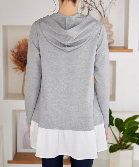 【クリアランスセール】ポンチドッキングギャザーパーカー