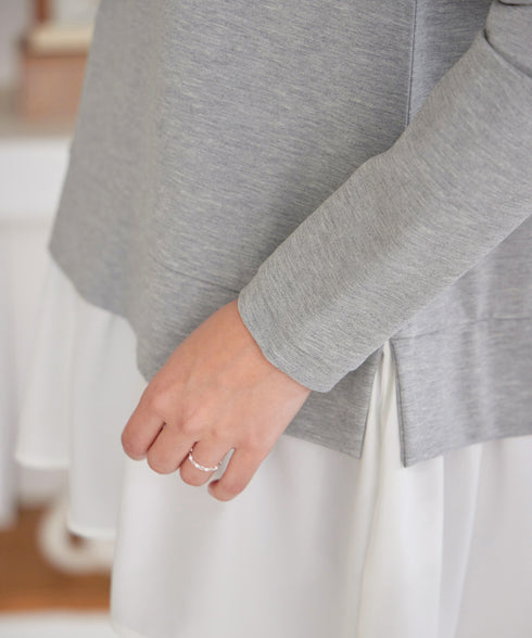 【クリアランスセール】ポンチドッキングギャザーパーカー