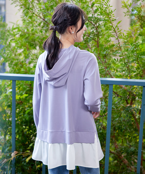 【クリアランスセール】ポンチドッキングギャザーパーカー