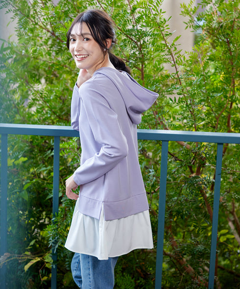 【クリアランスセール】ポンチドッキングギャザーパーカー