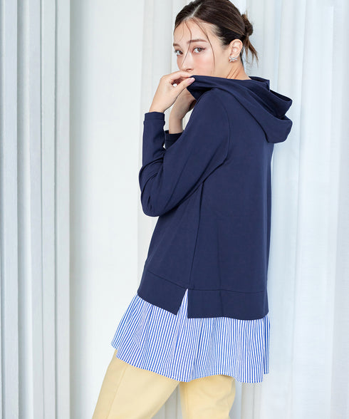 【クリアランスセール】ポンチドッキングギャザーパーカー