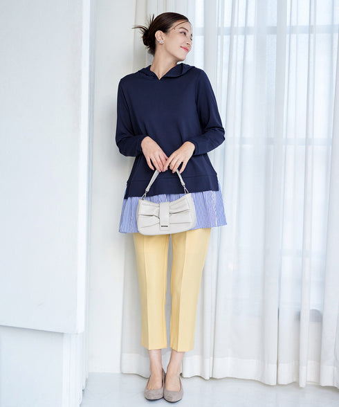 【クリアランスセール】ポンチドッキングギャザーパーカー