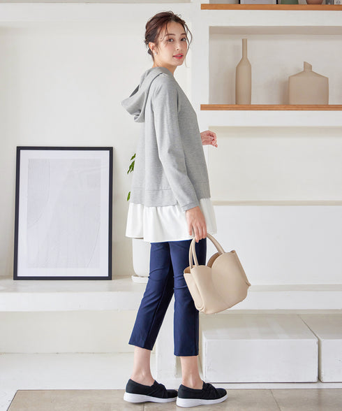 【クリアランスセール】ポンチドッキングギャザーパーカー