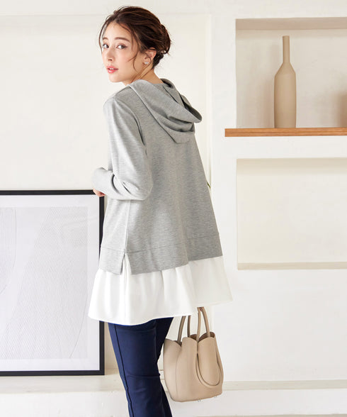 【クリアランスセール】ポンチドッキングギャザーパーカー