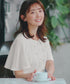 【おのののかさん着用】“サマケア”キーネックフレアスリーブトップス