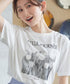 【おのののかさん着用・サマケア】グラフィックプリントTシャツ