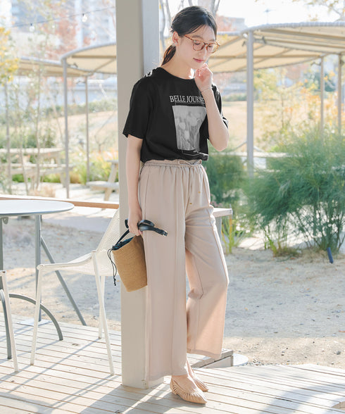 【おのののかさん着用・サマケア】グラフィックプリントTシャツ