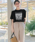 【おのののかさん着用・サマケア】グラフィックプリントTシャツ