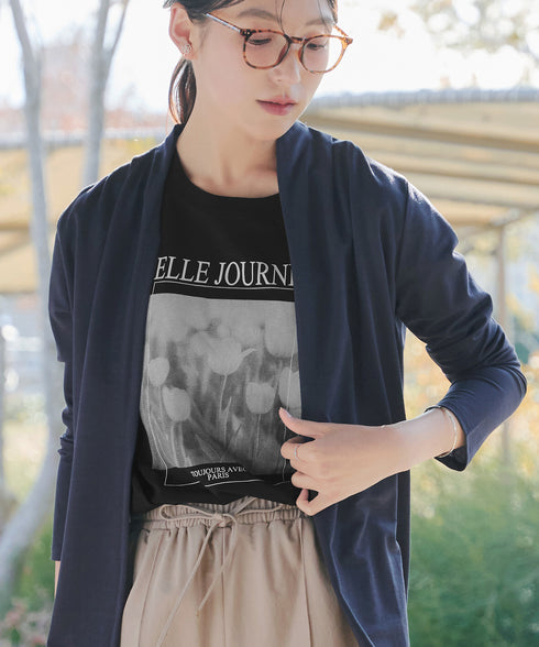 【おのののかさん着用・サマケア】グラフィックプリントTシャツ