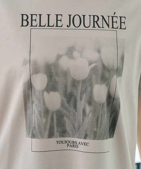 【おのののかさん着用・サマケア】グラフィックプリントTシャツ
