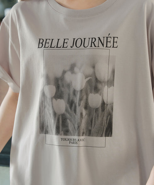 【おのののかさん着用・サマケア】グラフィックプリントTシャツ