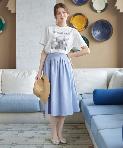 【おのののかさん着用・サマケア】グラフィックプリントTシャツ