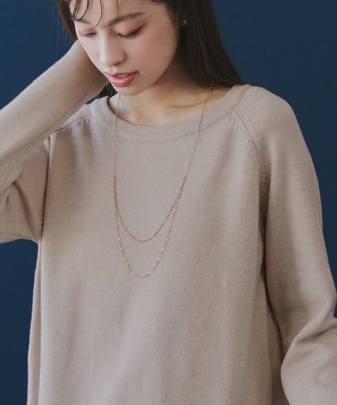 【クリアランスセール】ななめフリルニットプルオーバー