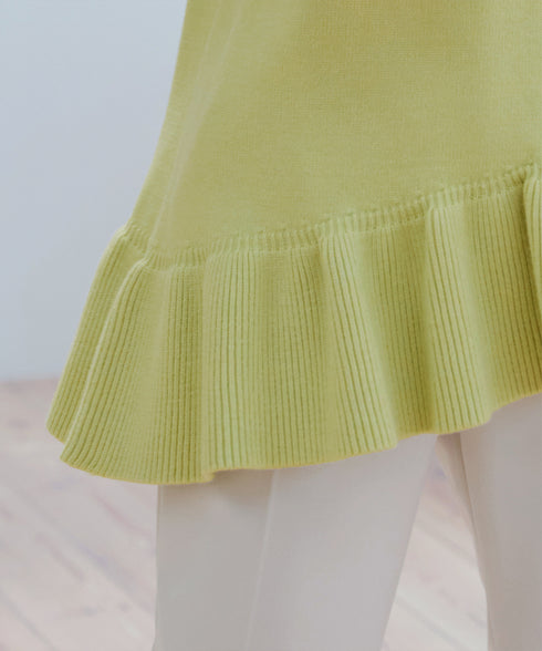 【クリアランスセール】ななめフリルニットプルオーバー