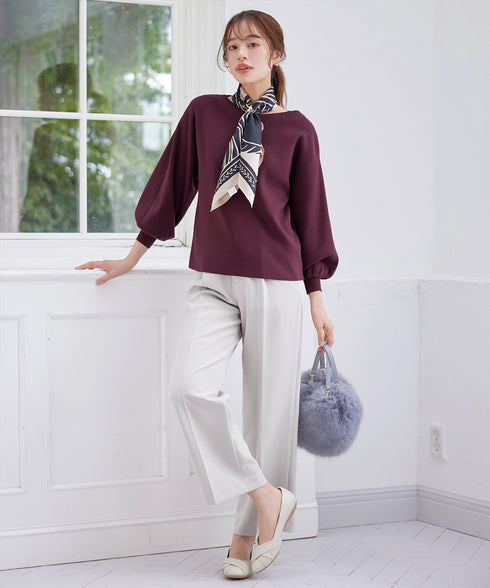 【小倉優子さん着用・ダブルクロス】 テーパードパンツ