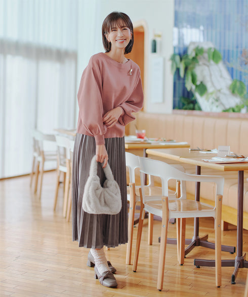【クリアランスセール / 安田美沙子さん着用 / アウトレット】リボンローファー