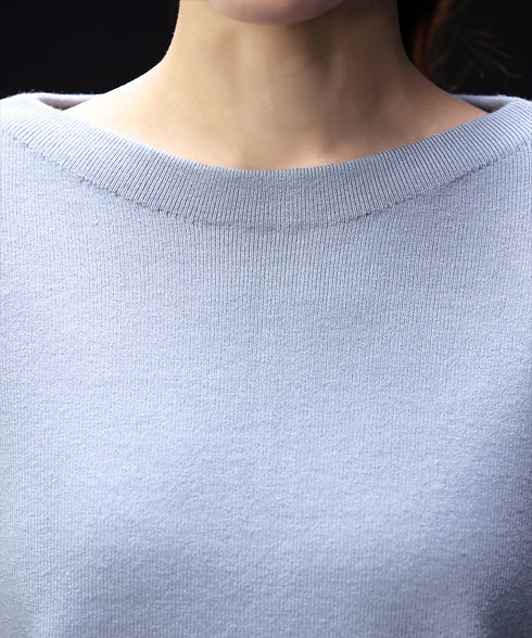 【安田美沙子さん着用】ボリュームパフスリーブニット