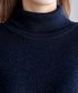 ウール混ラメタートルネックニット