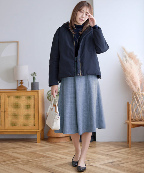 ウール混ラメタートルネックニット