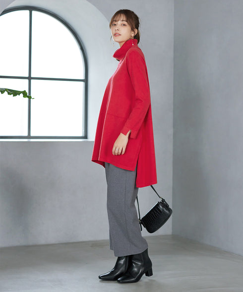 まろやかタートルニットチュニック