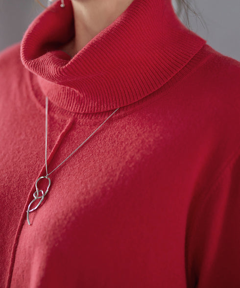 まろやかタートルニットチュニック