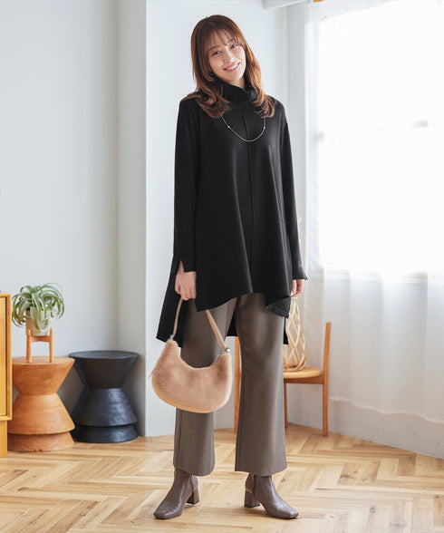 まろやかタートルニットチュニック