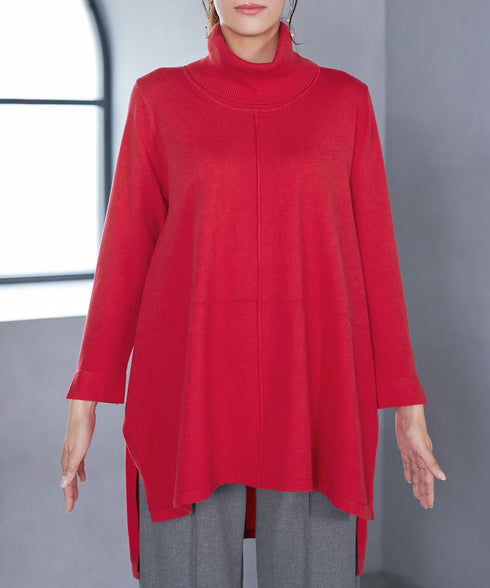 まろやかタートルニットチュニック