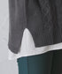【2点セット】ニットベスト+起毛シャツ