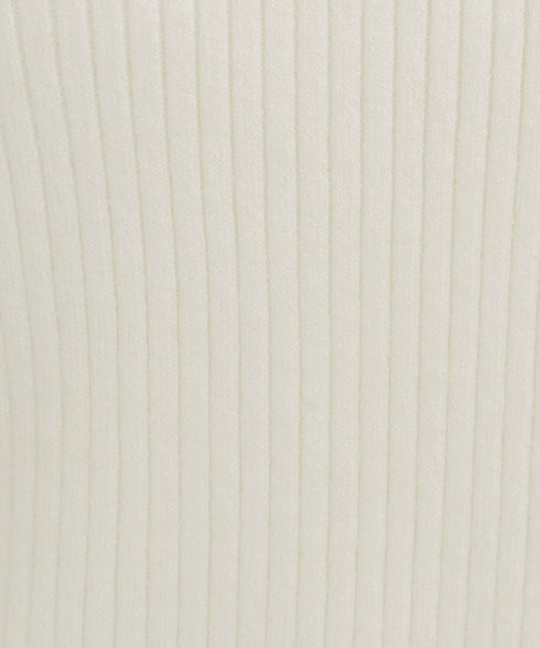 襟ビジュー付きニットプルオーバー