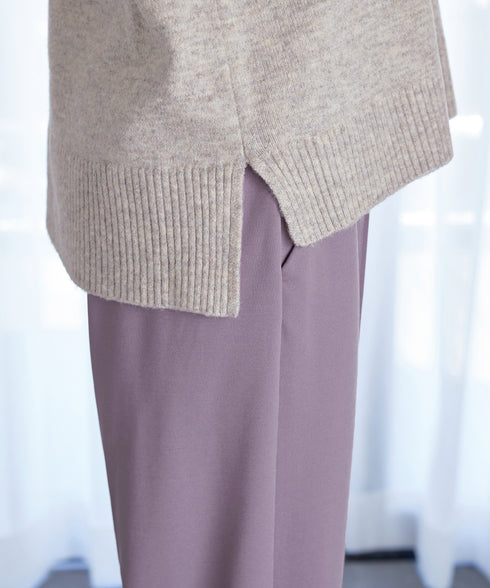 【安田美沙子さん着用】メランジVネックニットプルオーバー