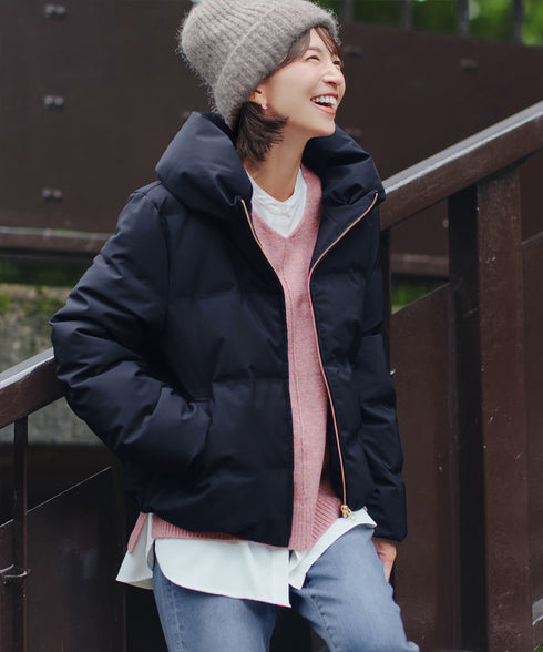 【安田美沙子さん着用】メランジVネックニットプルオーバー