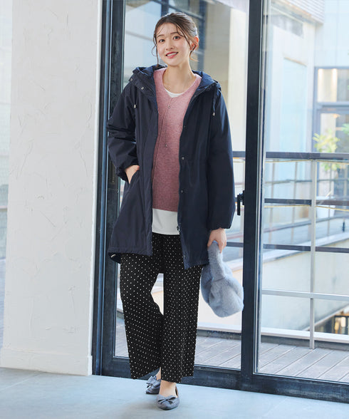 【安田美沙子さん着用】メランジVネックニットプルオーバー