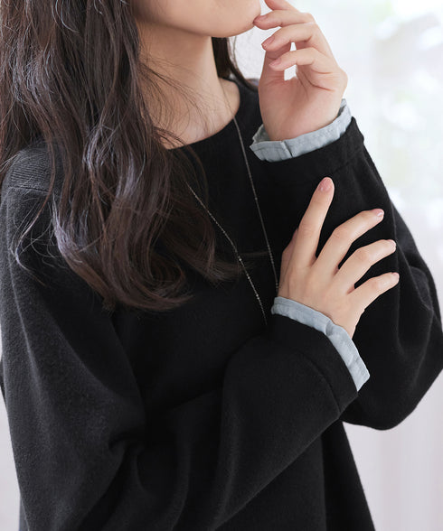 ヴィンテージサテンニットコンビチュニック