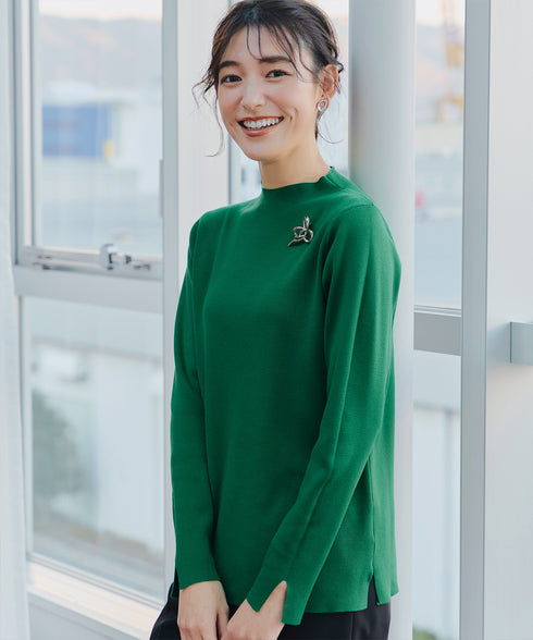 【クリアランスセール】ハイネックニットプルオーバー