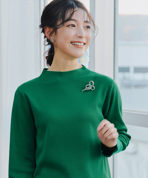 【クリアランスセール】ハイネックニットプルオーバー