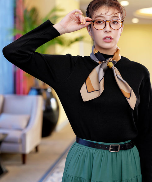 【クリアランスセール】ハイネックニットプルオーバー