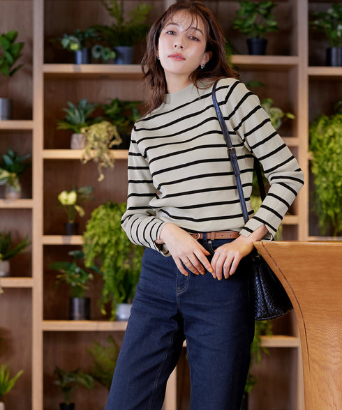 【クリアランスセール】ハイネックニットプルオーバー